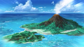 L'île d'Akala dans l'épisode 970.